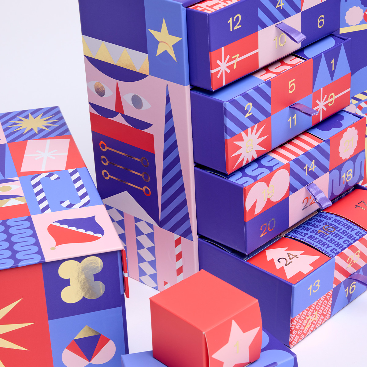 Julkalender med tryck