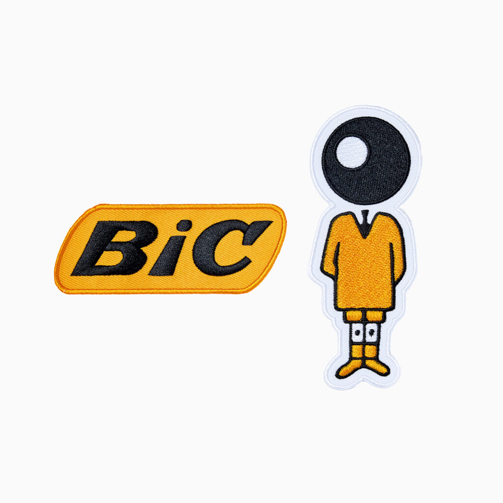 BIC sydd etikett sticker vävd label från Avisera