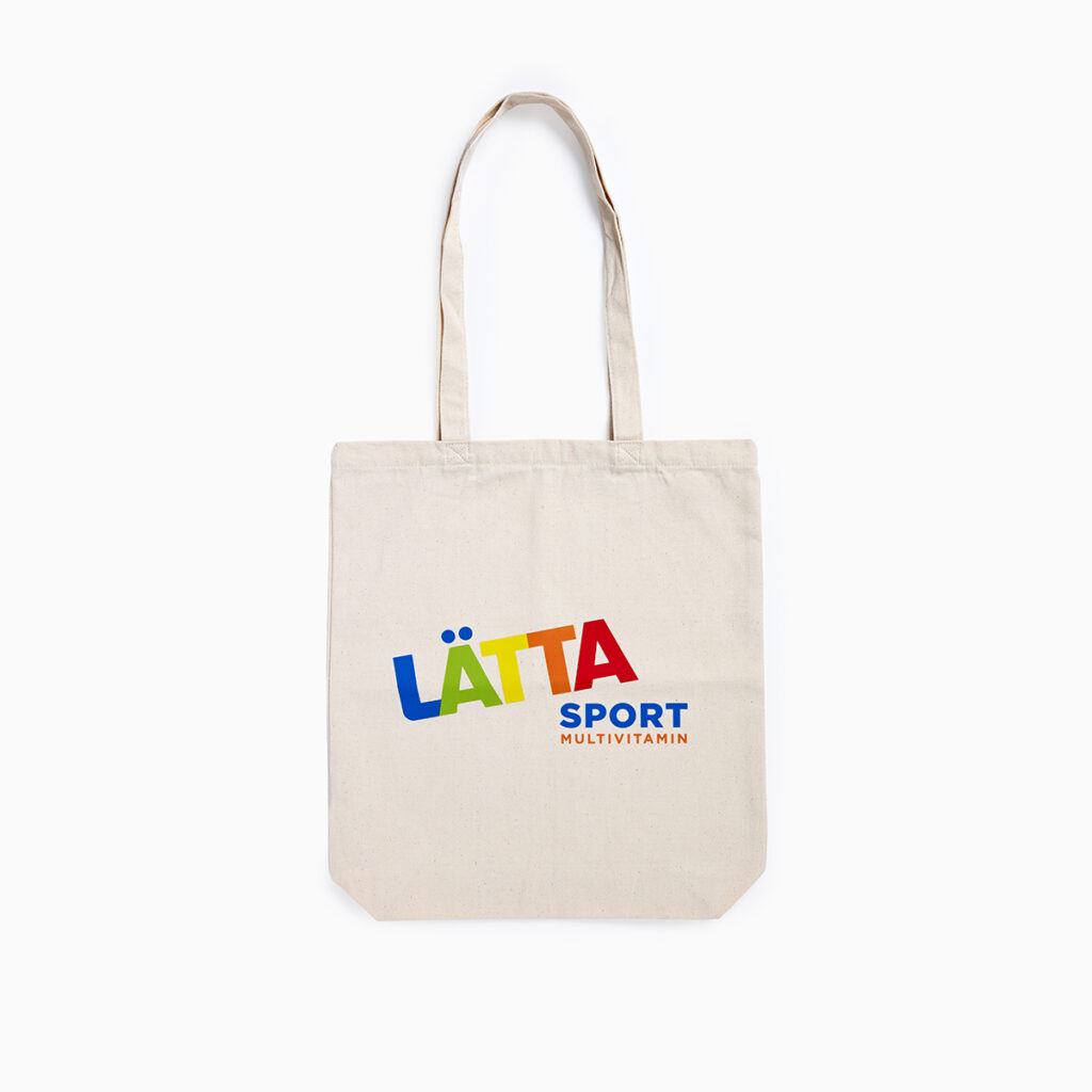 Lätta tygkasse med tryck från Avisera